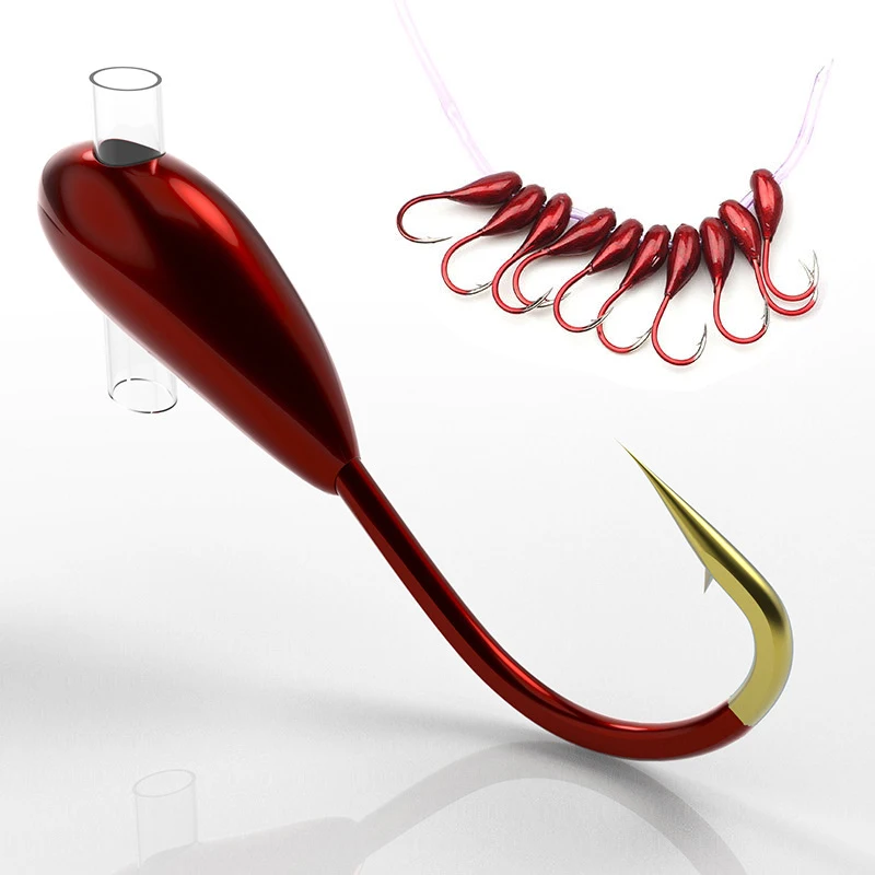 Fishing Hook Barbless - 10/20 adet kış buz balıkçılık kanca